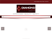 Tablet Screenshot of diamondroofing.com